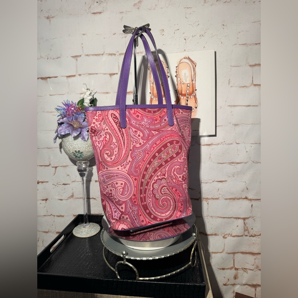 ETRO Paisley Tote Bag EUC